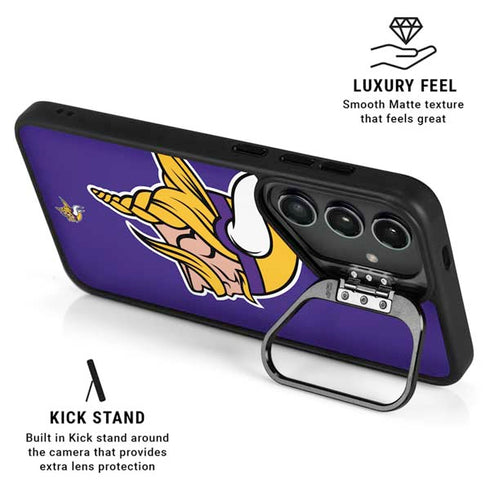 NFL Minnesota Vikings Retro Logo Galaxy S24 FE Kickstand Case